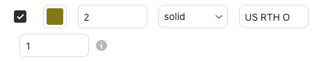 Los ajustes de US RTH O en la ventana de configuración de Basics, pestaña “Entradas” (Inputs), con sus valores predeterminados
